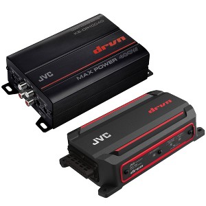 JVC KS-DR1004D 4-Channel 50W RMS Compact Digital Amp & KS-DR2001D Mono 300W RMS - 1 of 4