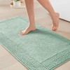 100% Cotton Solid Heavy Weight Fabric Reversible Bath Rug, Premium Touch Quick-Dry Plush Bath Rug for Indoor Use - 2 of 4