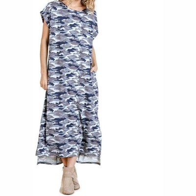 Women's Camo Maxi Dress - umgee