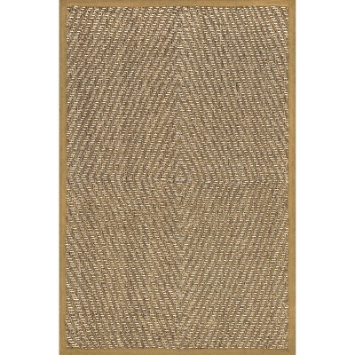 Nuloom Meara Geometric Striped Seagrass Indoor Area Rug