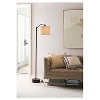 Downbridge Floor Lamp with Shade Black/Tan - Threshold™ - image 2 of 4
