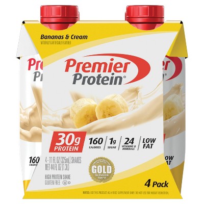 Premier Protein Shakes - Banana - 11 fl oz/4ct Bottles