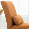 Chenille Fabric Armless Contemporary Accent Chair with Matching Pillow, Padded Seat and Back - 4 of 4