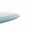 Round Tempered Glass Table Top Clear Glass 2/5 Inch Thick Beveled Polished Edge - 4 of 4