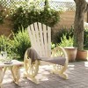vidaXL Garden Adirondack Chair Natural Wood Solid Fir Wood - Brown Chair 1 - 3 of 4