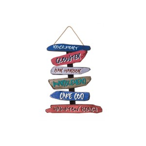 Beachcombers Northeast Beach Sign Mini Wall Hanging 9.75 x 0.63 x 12.4 Inches. - 1 of 2