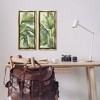 Stupell Industries Swaying Green Palms, 11" x 25" - 2 of 4