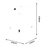 MAYEERTY End Table with Storage for Living Room, White - 3 of 4