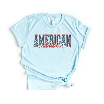 Simply Sage Market American Babe Varsity Short Sleeve Tee