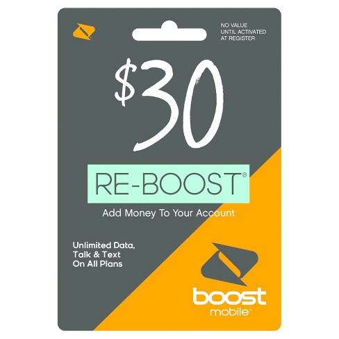 Boost Mobile 30 Prepaid Card Email Delivery Target