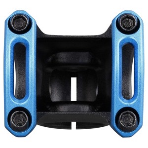 SPANK SPLIT Stem 38mm Blue Aluminum | Ultra-Short Stack Height And True 0-Deg - 1 of 3