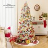 Tangkula 6/7 FT Flocked Christmas Tree w/ Pine Needles 517 Branch Tips 170 LED Lights - 2 of 4