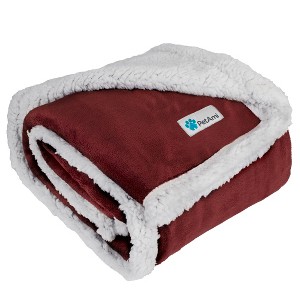 PetAmi Waterproof Dog Blanket for Bed Couch Sofa Cover, Reversible Faux Shearling Fleece Pet Throw - 1 of 4