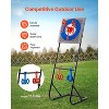 VEVOR Axe Throwing Game, Plastic Bristle Target with 8 Throwing Axes Set, Foldable Steel Frame, Easy to Store, Grey - 3 of 4