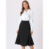 Hobemty Women's Office Midi Length High Waist Fishtail Skirt - image 2 of 4