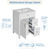 TIRAMISUBEST 24'' Bathroom Vanity with Ceramic Sink, Freestanding Bathroom Vanity Cabinet with 1 Soft Close Door and 2 Soft Close Drawers - 4 of 4