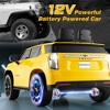 Costway 12V Kids Ride On Car Chevrolet Tahoe Electric Truck SUV Remote w/ Light & Music - 4 of 4