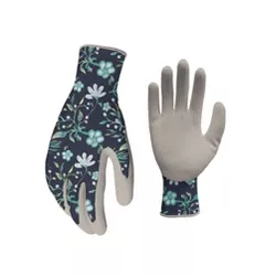 DIGZ Honeycomb Latex with Design Working Gloves -Blue