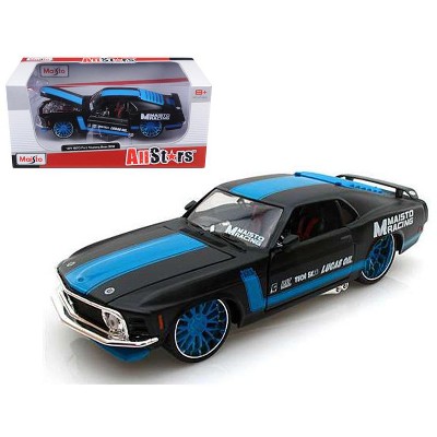 1970 Ford Mustang Boss 302 All Stars" Black 1/24 Diecast Model Car by Maisto"