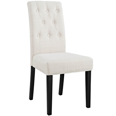 Confer Dining Fabric Side Chair Beige, Modway Regent Dining Chair Beige