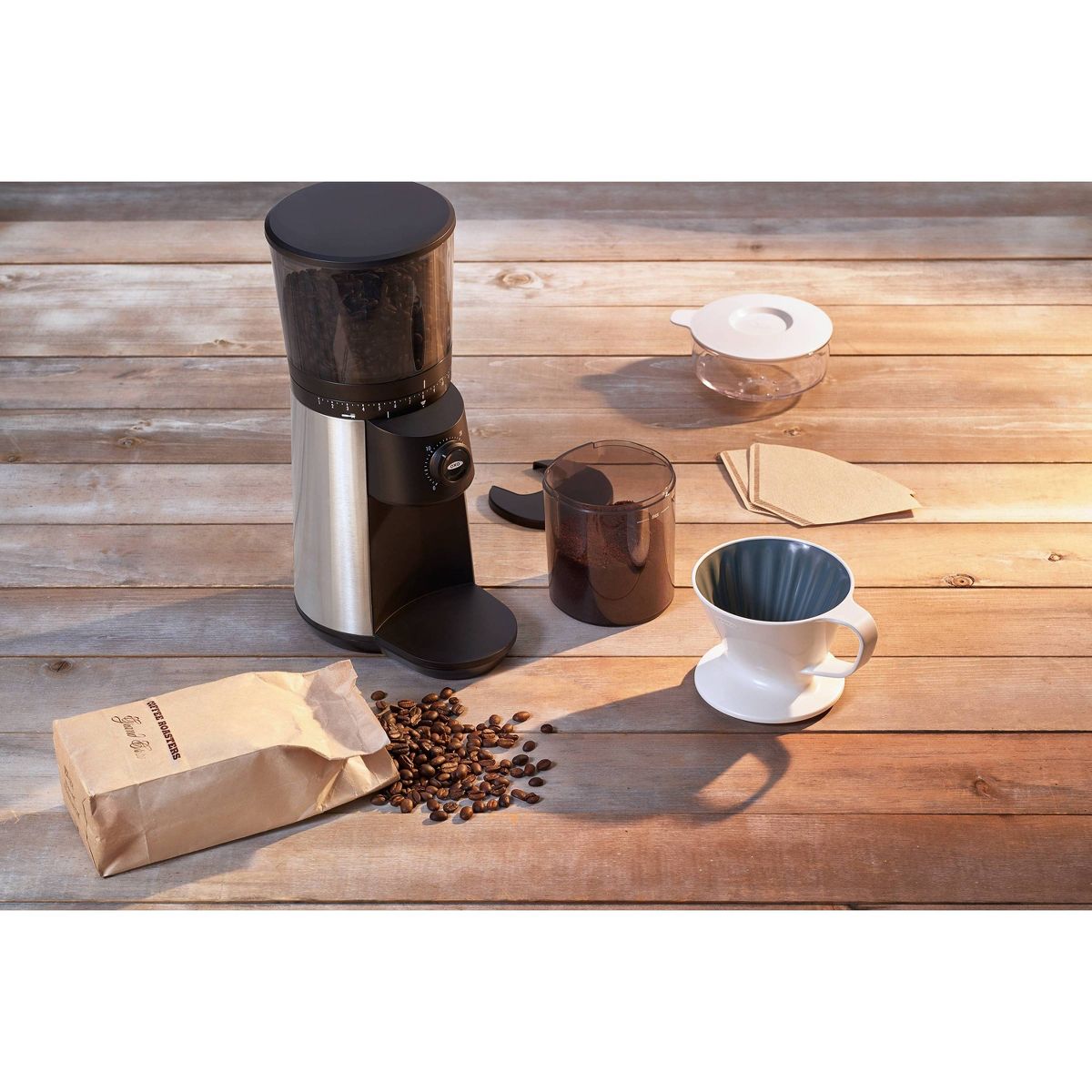 OXO Brew Conical Burr Coffee Grinder - Stainless Steel - thumbnail 7