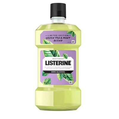 Listerine Green Tea & Mint Mouth Wash - 16.9 fl oz