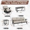 EAGLE PEAK Urban Slate 7 Piece Modern Outdoor Patio Furniture Set, Couch, Patio Chairs, Coffee Table, and Side Table - 2 of 4