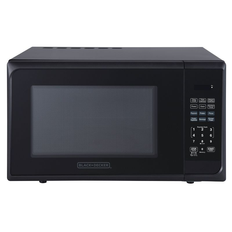BLACK+DECKER 1.1 cu ft 1000W Microwave Oven - Stainless Steel Black, 4 of 8