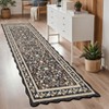 Scalloped Floral Rug Washable Non-Slip Boho Hallway Rug Soft Carpet for Kitchen, Bathroom, Laundry, Entryway - 3 of 4