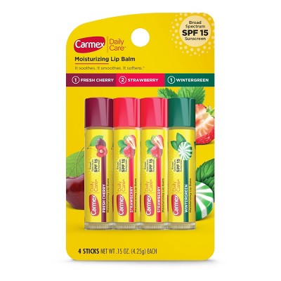 Carmex Daily Care Lip Balm Moisturizing Assorted Stick - Spf 15