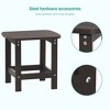 Sonkuki Patio HIPS Adirondack Side Table, Outdoor Square End Table - 4 of 4