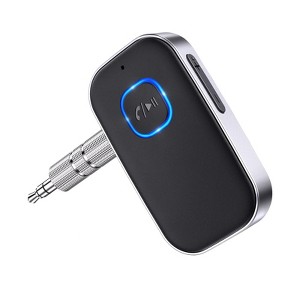 Itopfox Bluetooth Receiver for Car, Noise Cancelling 3.5mm AUX Adapter, Wireless Audio Receiver for Home Stereo/Wired Headphones, Hands-Free Call - 1 of 4