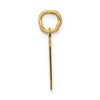 Black Bow Jewelry 14k Yellow Gold, Athletic Collection, Small Polished Number 0 Pendant - 2 of 4