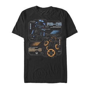 Men's Star Wars The Last Jedi Droid Schematics T-Shirt - 1 of 4