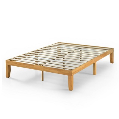 Queen Moiz 14 Wood Platform Bed Frame Natural Zinus