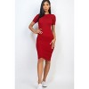 Slickblue Ribbed Bodycon Midi Dress, Comfortable Fit, Stretchy Polyester-Spandex, Color and Size Options - 3 of 4