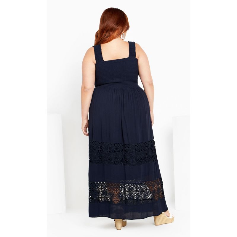 Women's Plus Size By The Beach Maxi Dress - navy | CITY CHIC, 2 of 5