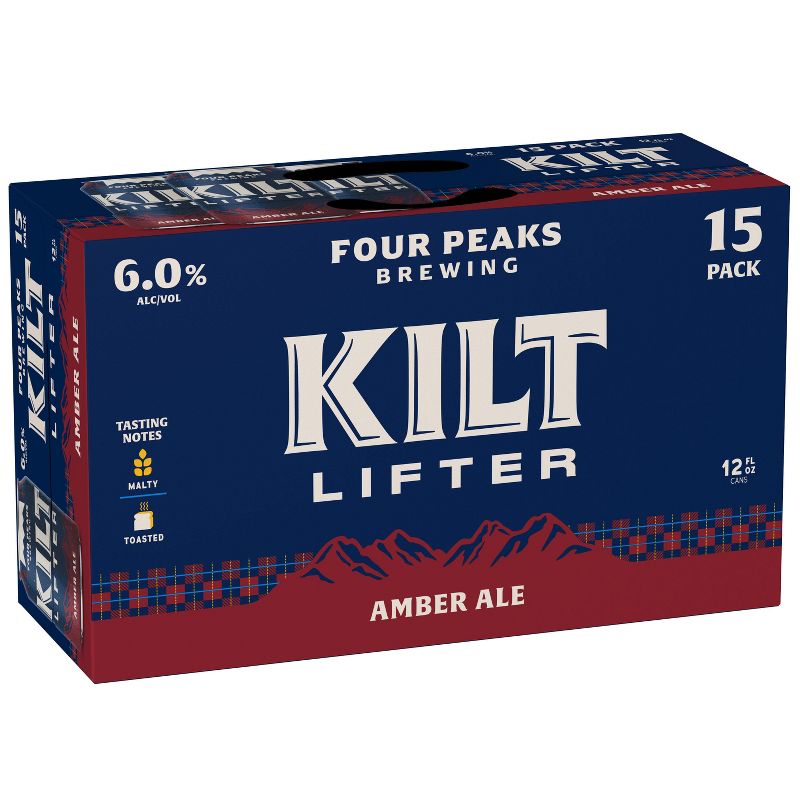 Four Peaks Kilt Lifter Scottish-Style Ale Beer - 15pk/12 fl oz Cans, 1 of 11