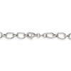 Black Bow Jewelry Women's 6mm, Sterling Silver Fancy Solid Rolo Chain Necklace - 4 of 4