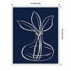 Amanti Art Line Leaves In Vase On Navy I by Elizabeth Medley Canvas Wall Art Print Framed 16 x 20-in. - 4 of 4