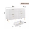 Nasitip 8-Drawer Dresser, 54" Wide Modern Chest with Deep Storage, Large Double Dresser,Wooden Organizer for Bedroom, Living Room, Kids - 3 of 4