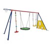 RUVALINO Playground Swings for Outdoor Swing Set, Children Outdoor Playset Place, Suitable for Garden, Courtyard, Multicolored,125.99”*24.2”*70.87" - 2 of 4