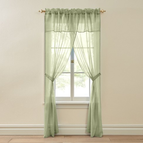 Brylanehome Bh Studio Crushed Voile 5 Piece One-rod Set - 60