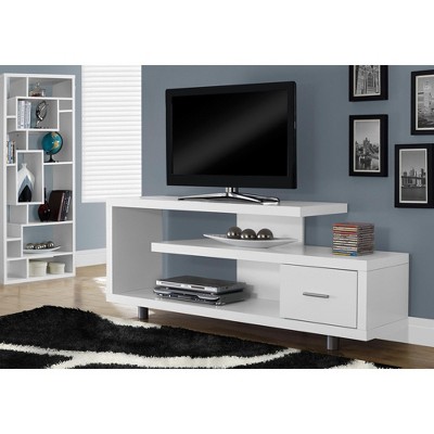 NicBex Minimalist 60 Inch TV Stand with Metal Legs Contemporary Entertainment Center with Storage Cabinet for Living Room, Bedroom