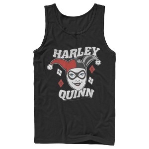 Men's Batman Harley Quinn Smile Face Tank Top - 1 of 4