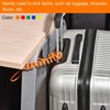 Unique Bargains Steel Spring Luggage Locking Security Cables with Double Loops 2 Pcs - 4 of 4