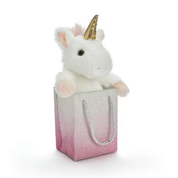 FAO Schwarz 8" Mini Unicorn in a Bag Toy Plush