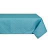 Design Imports  Storm Blue Tonal Lattice Print Outdoor Tablecloth 60X84 - 2 of 4