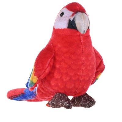 Wild Republic Rainforest Birds Scarlet Macaw Stuffed Animal, 4.5 Inches ...