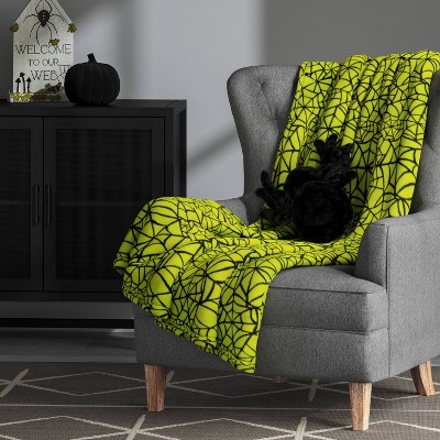 Spider Shaped Halloween Faux Shearling Throw Pillow Black - Hyde & EEK! Boutique™: Indoor Sensory Friendly Novelty Plush, 13x6.5", 2 of 6